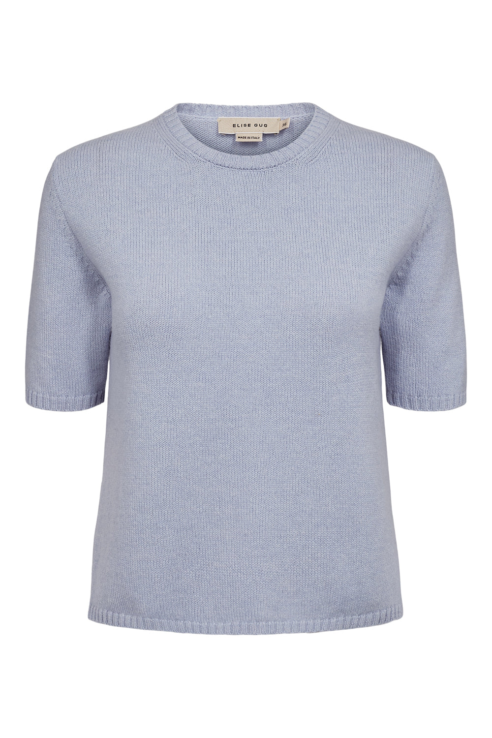 Fine wool sweater with short sleeves  - Matis 7067SL Light Blue