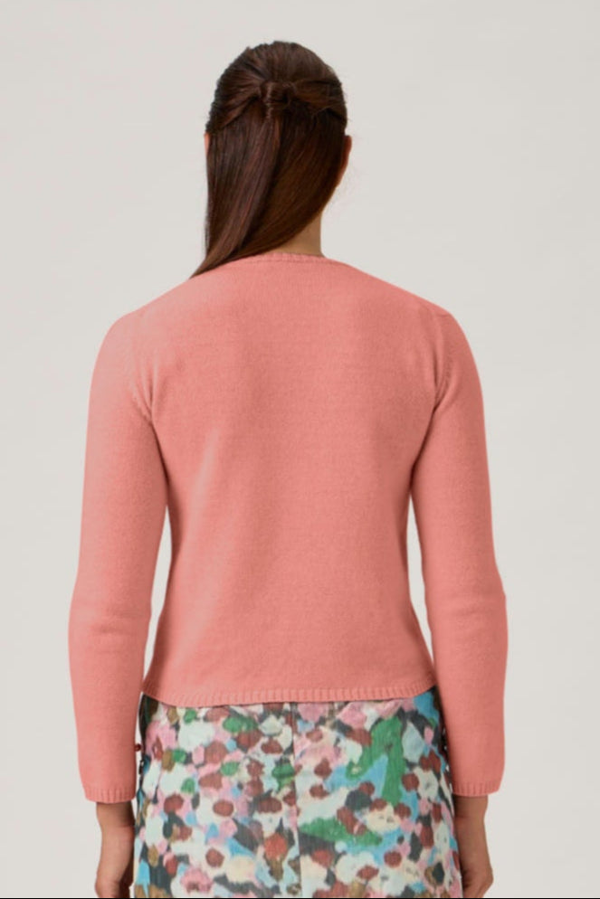 Soft Wool-Cashmere Sweater with Patch Pockets - 7067PT - Antica Rosa