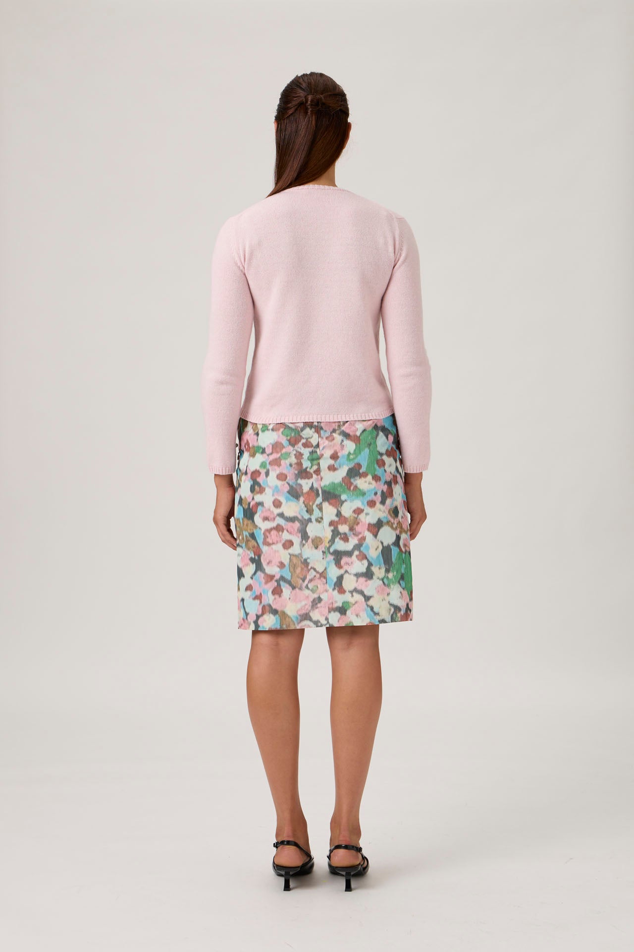 Soft Wool-Cashmere Sweater with Patch Pockets - Rosa