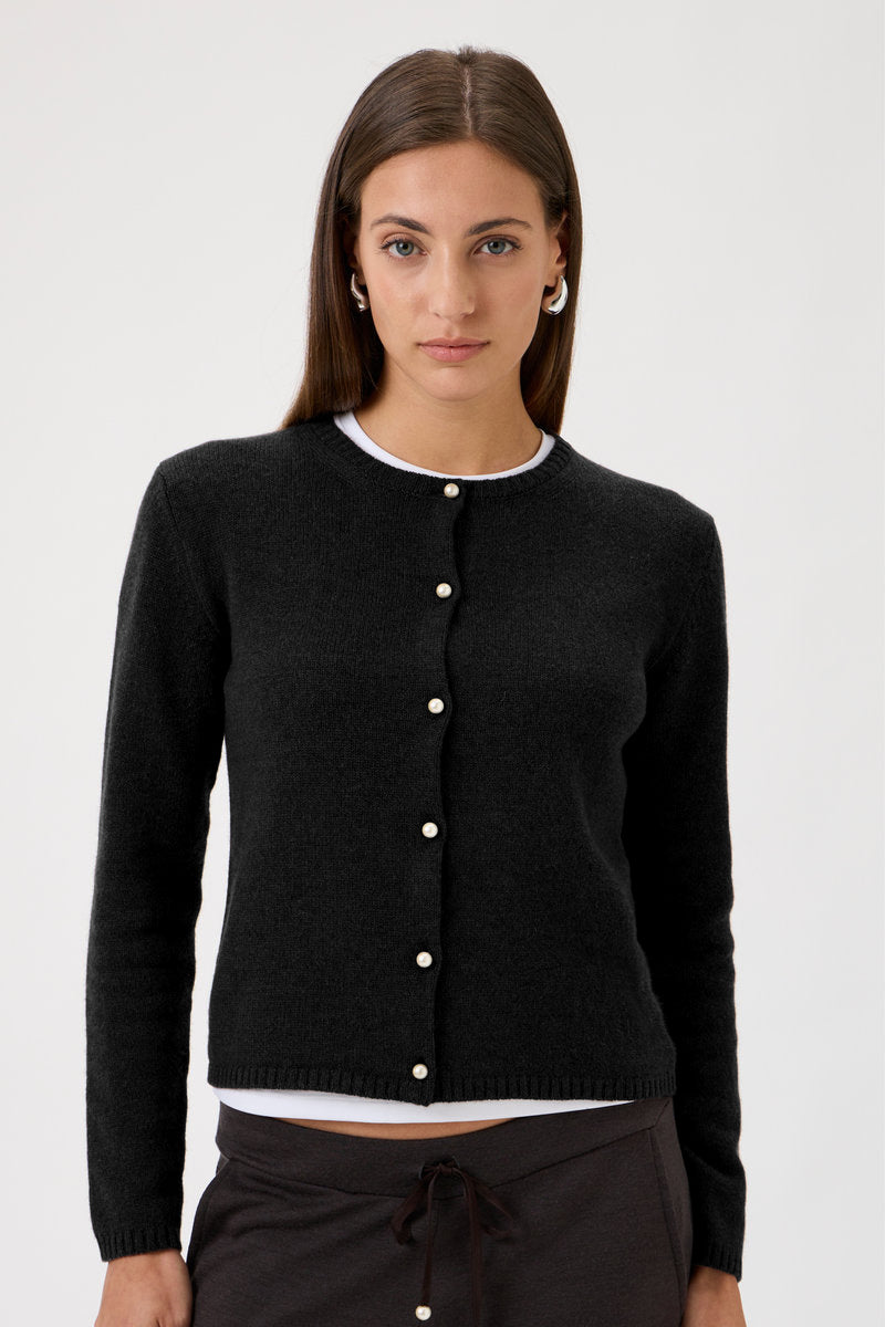 Cardigan With Long Sleeves - Matis - 7069 Black