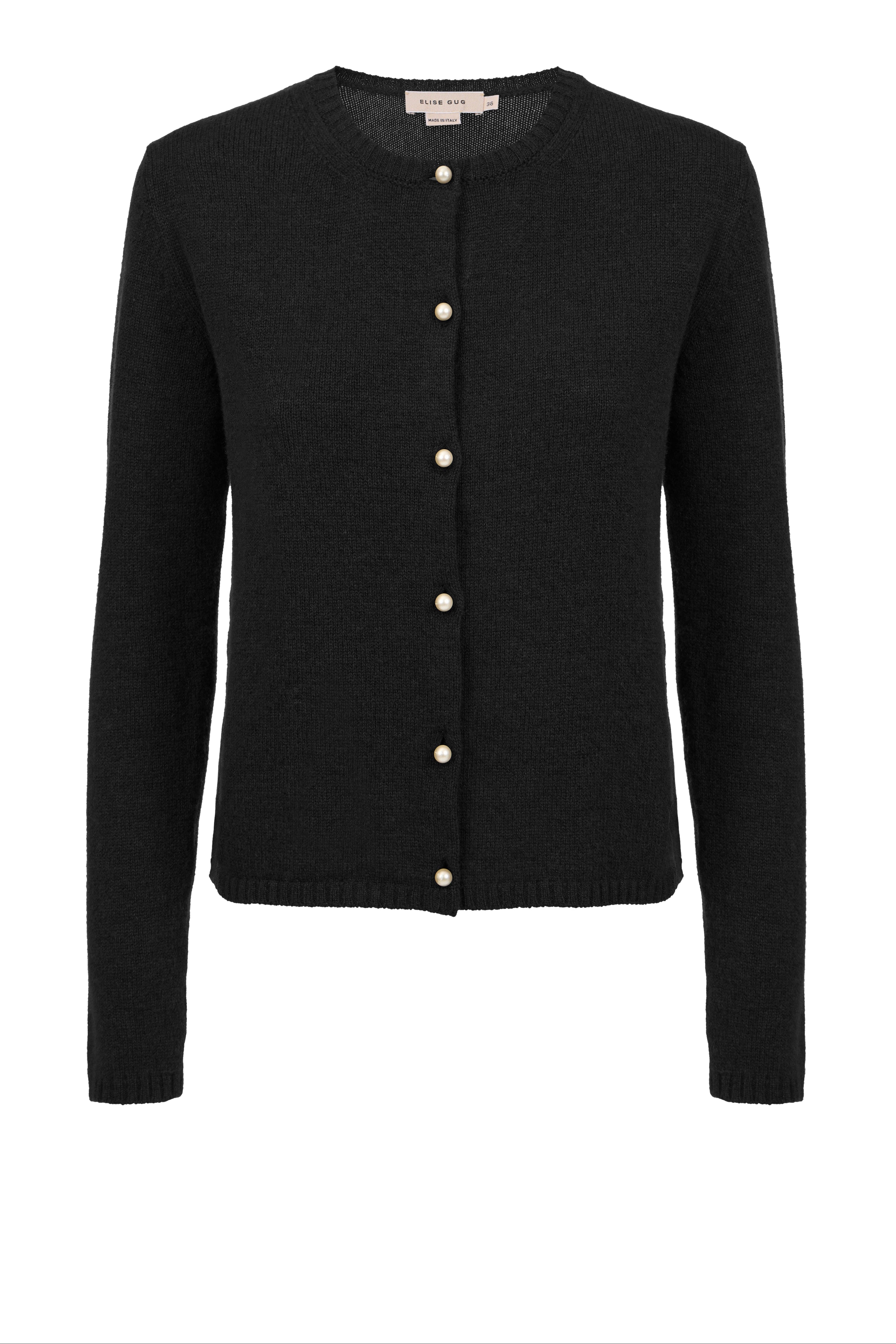 Cardigan With Long Sleeves - Matis - 7069 Black