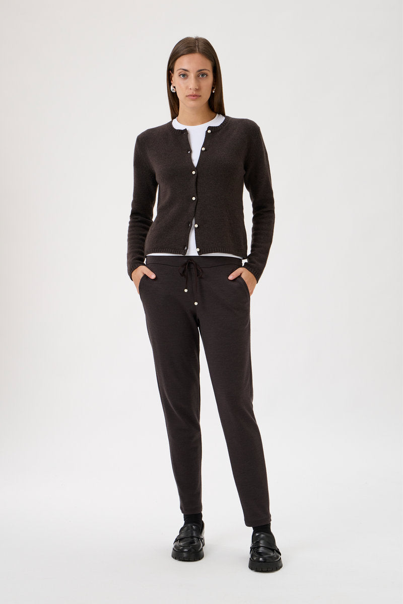 Cardigan With Long Sleeves 7069 Brown