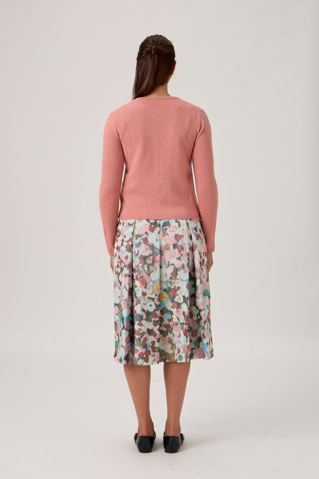 Soft Wool-Cashmere Sweater with Patch Pockets - Antica Rosa