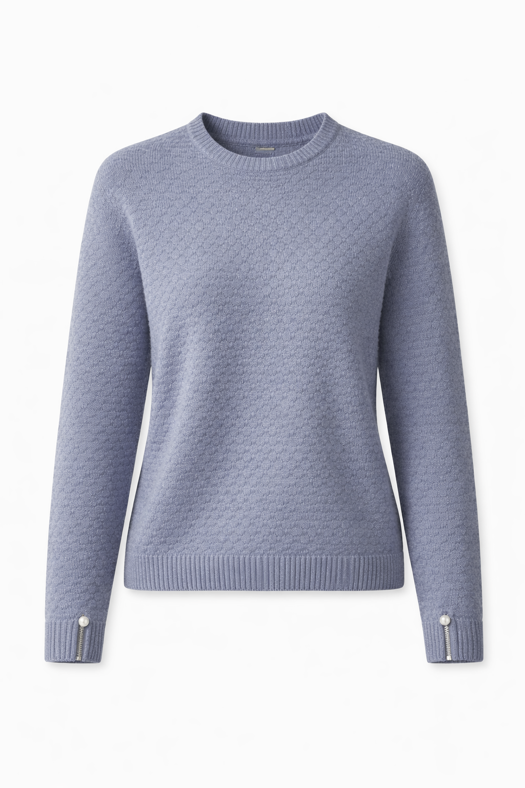 Sweater, Long Sleeves -Jacquard  Matis - 7081 Light Blue