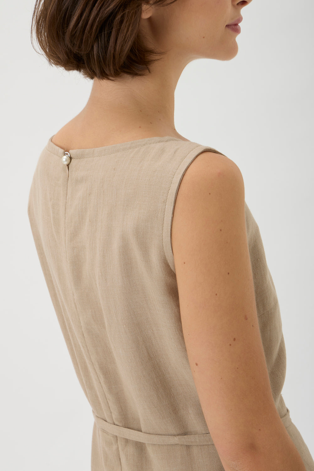 Dress Straight with belt – Minorca 9510 CAMMELLO