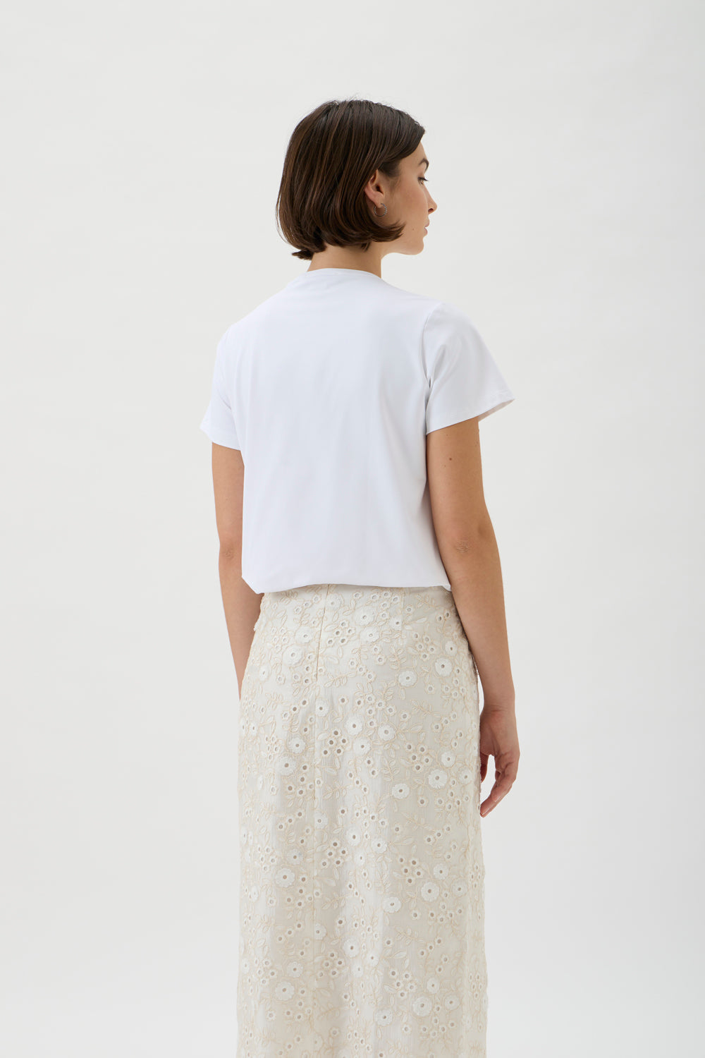 Loose Fitted Classic T-shirt - Nair 1166 WHITE