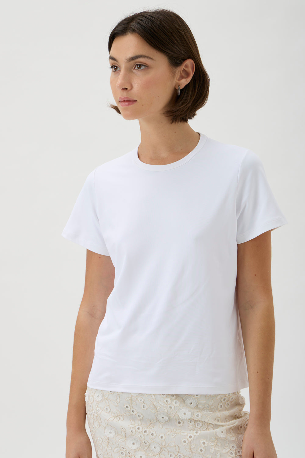 Loose Fitted Classic T-shirt - Nair 1166 WHITE