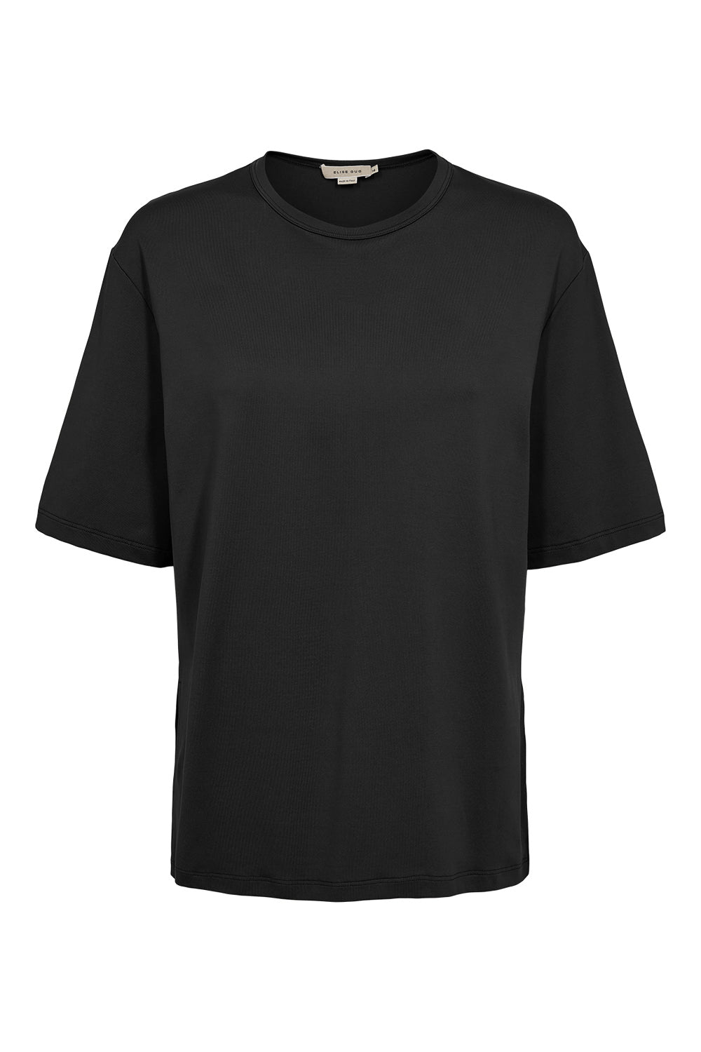 Oversized T-Shirt with Side Slits – Nair 1197 BLACK