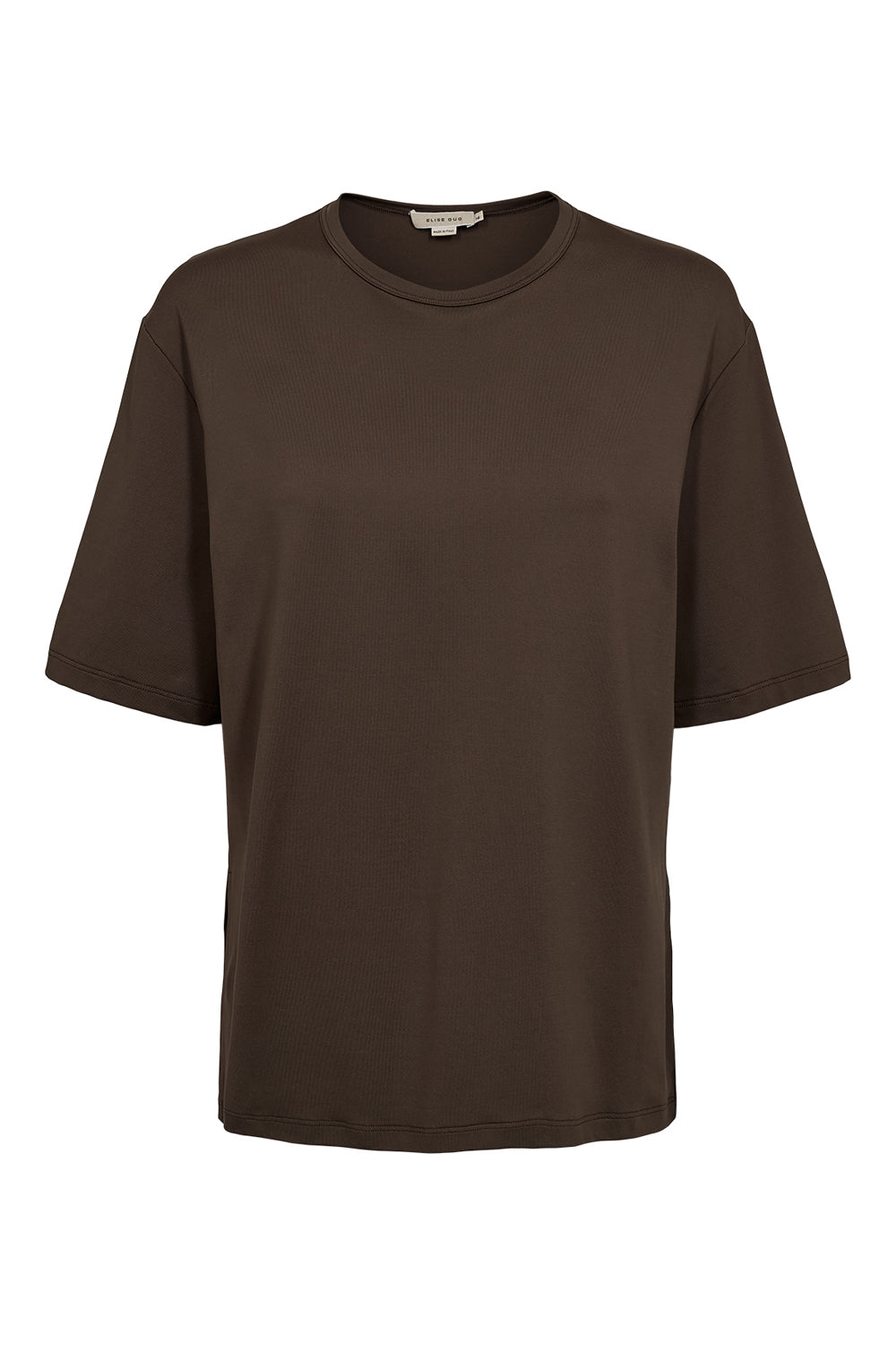 Oversized T-Shirt with Side Slits – Nair 1197 CIioccolato
