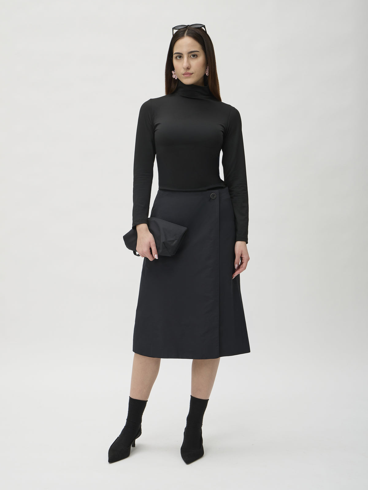 T-Shirt High Neck in Nair – 1203 Black