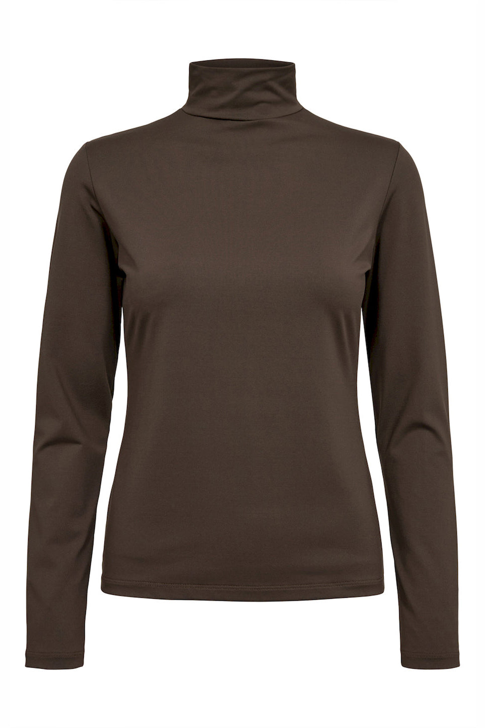T-Shirt High Neck in Nair – 1203 Cioccolato