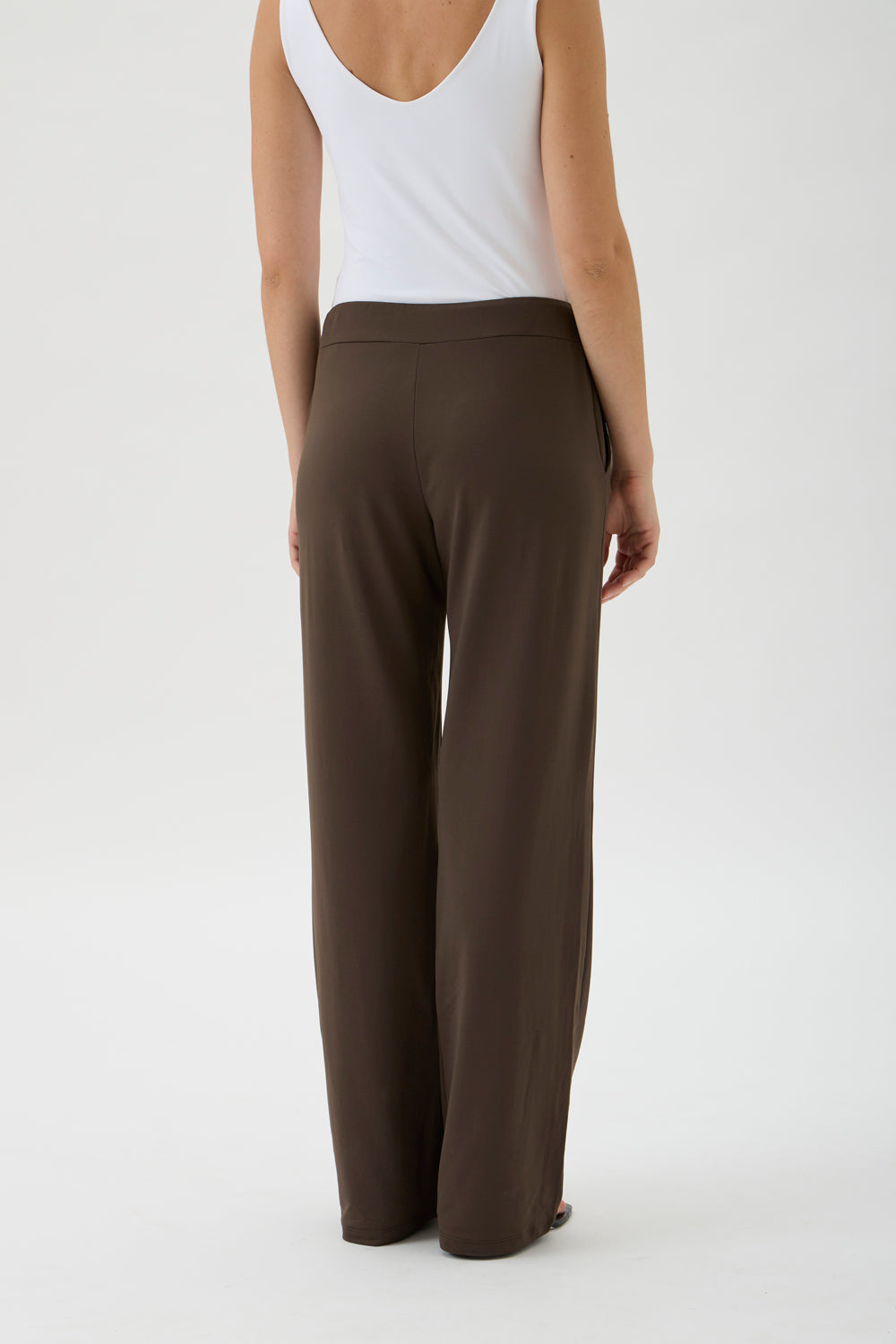 Wide-Leg Jersey Pants – Nair 4024 CIOCCOLATO