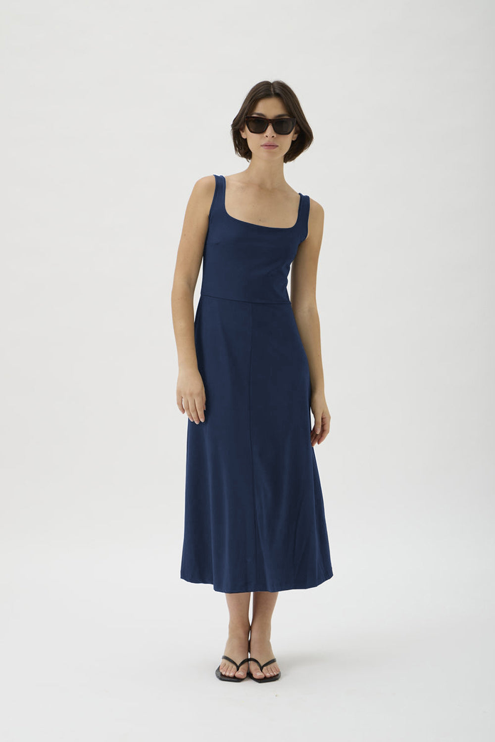 Flared Skirt Dress – Nair 9518 Blue Crew