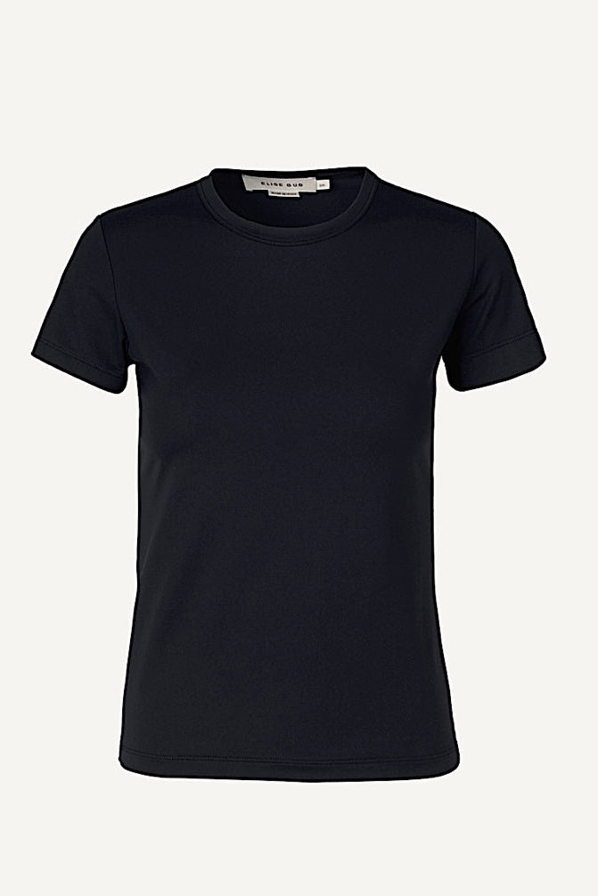 Short-Sleeve Fitted T-Shirt in Nair - 1002 Black