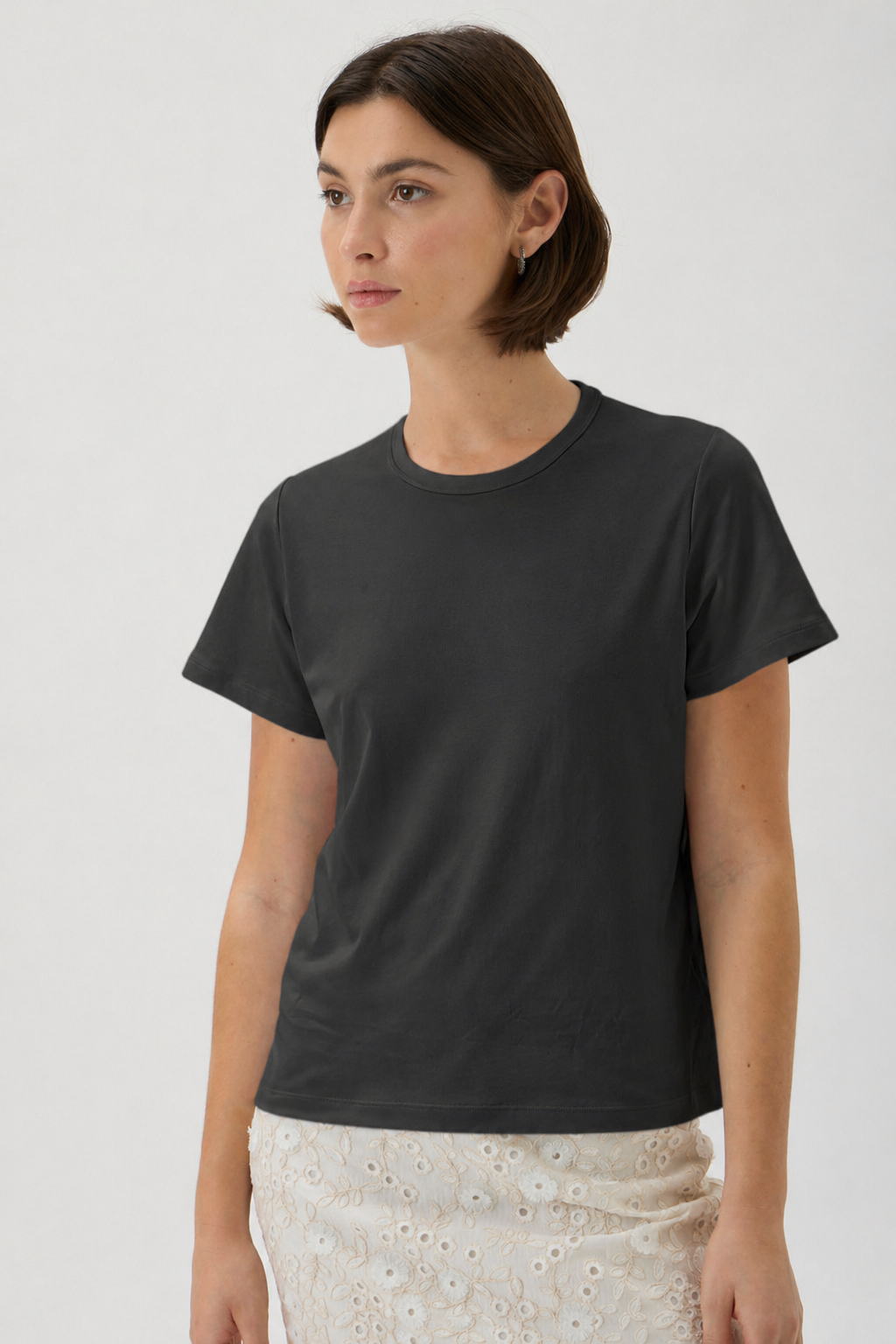 Loose Fitted Classic T-shirt - 1166 Nair Black
