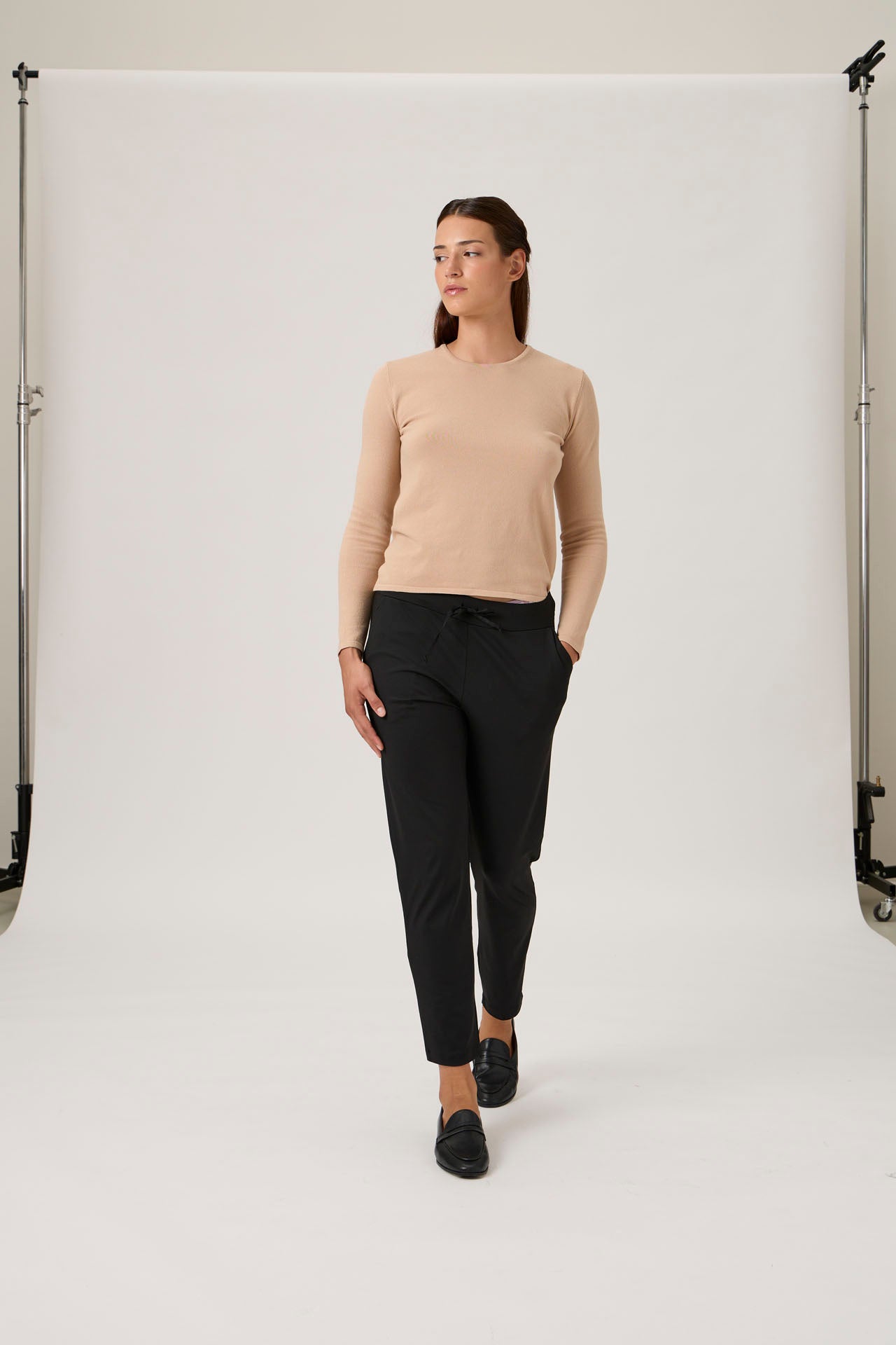 Drawstring Pants 4015 Nair - Black