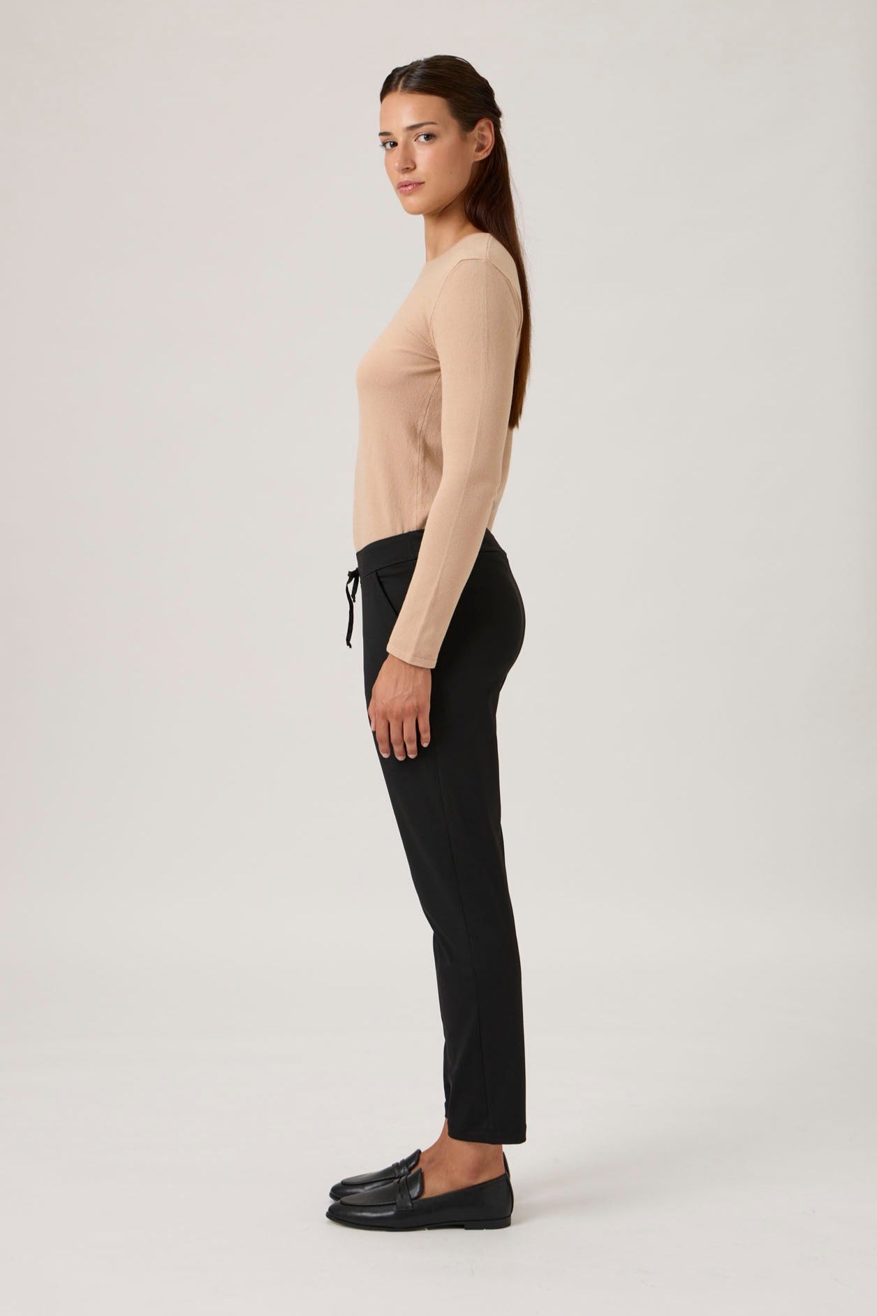 Drawstring Pants 4015 Nair - Black