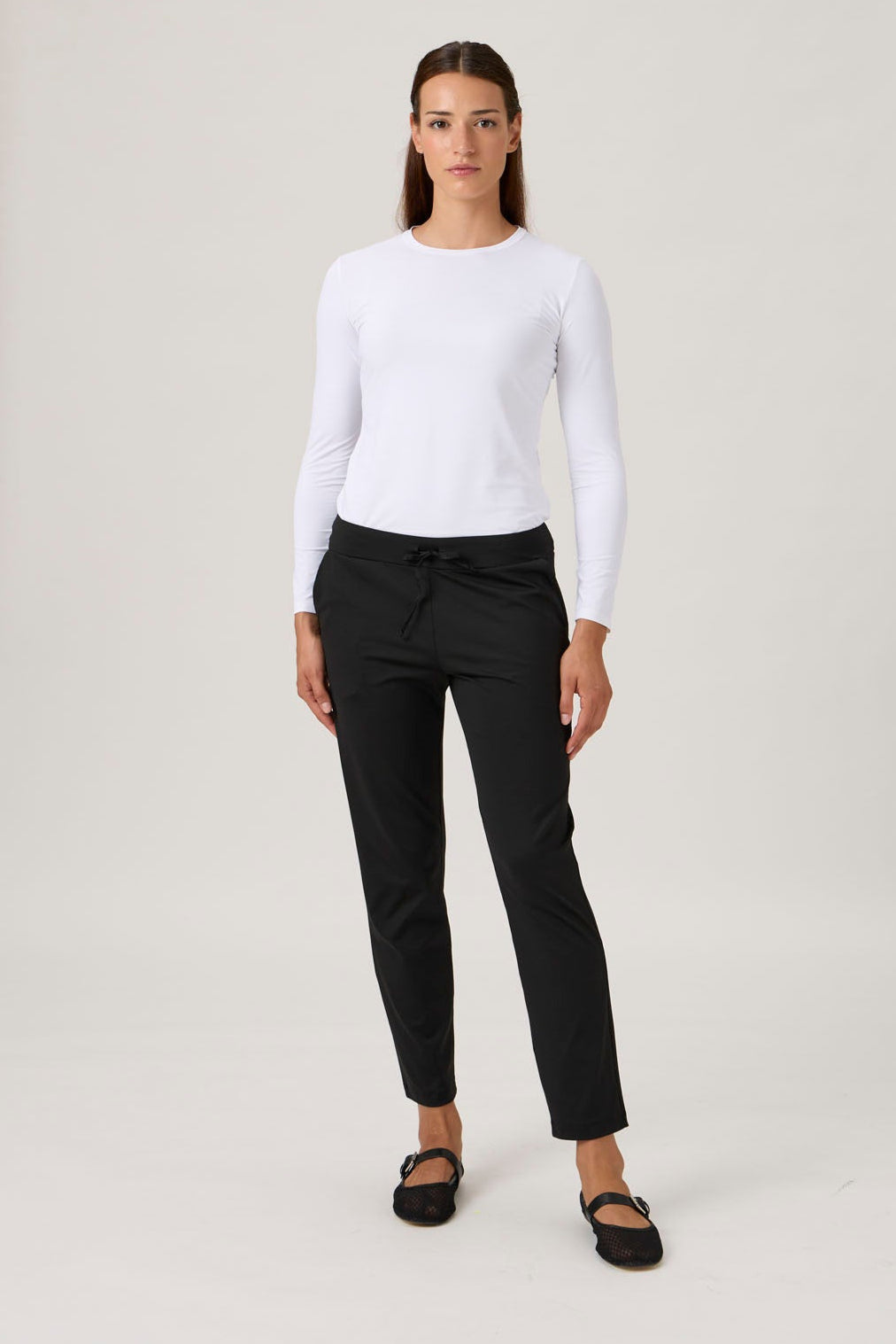 Drawstring Pants 4015 Nair - Black