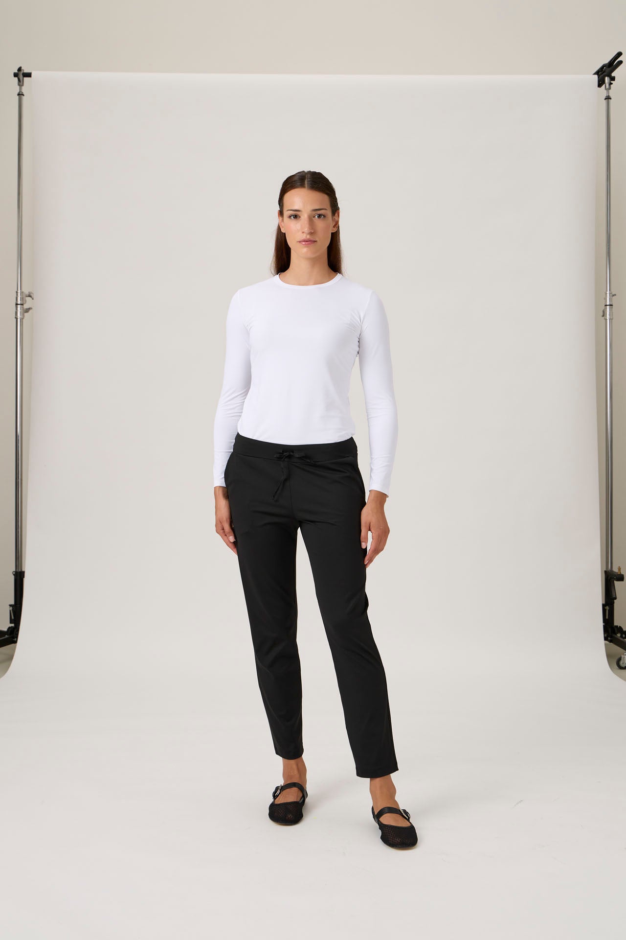 Drawstring Pants 4015 Nair - Black