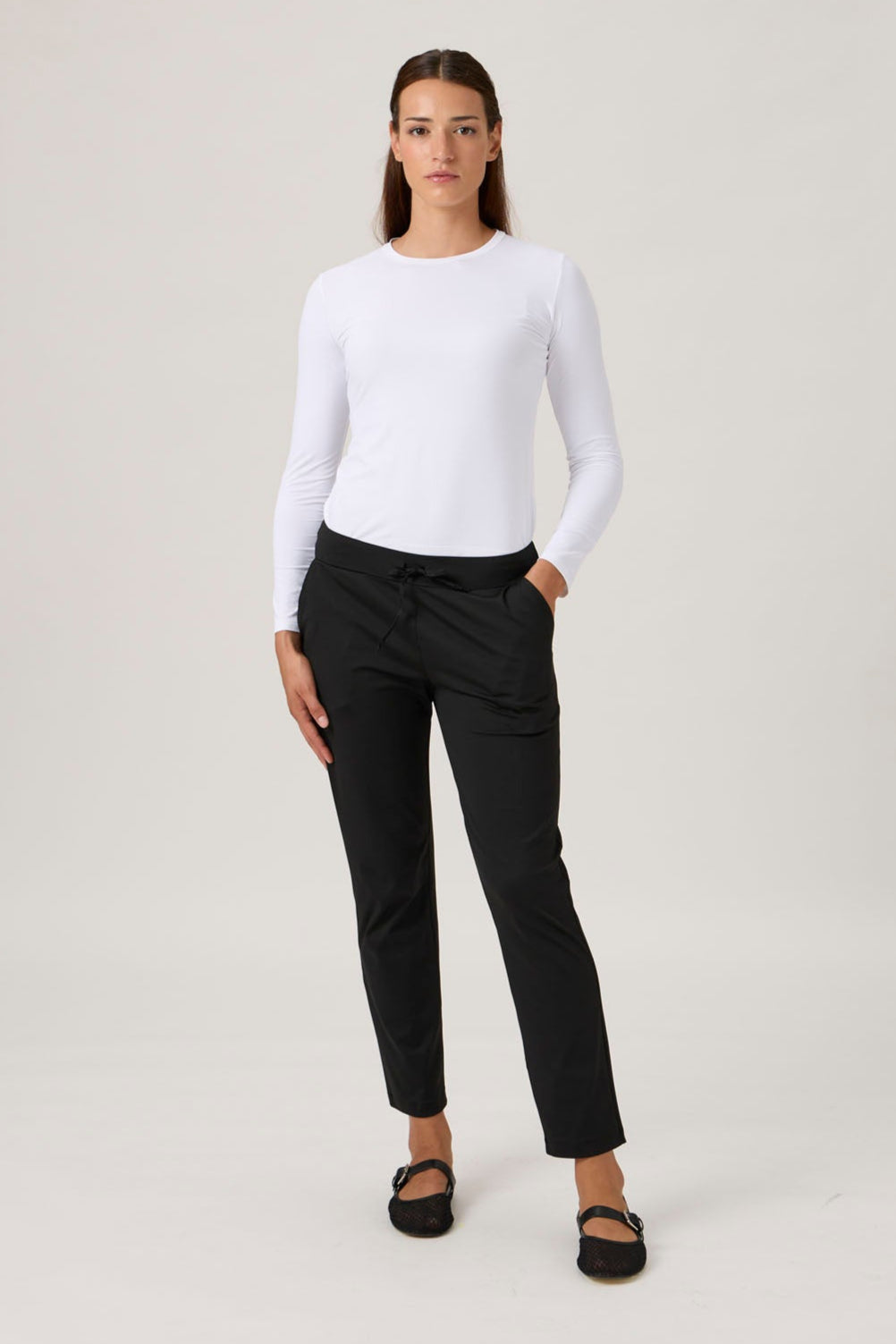 Drawstring Pants 4015 Nair - Black