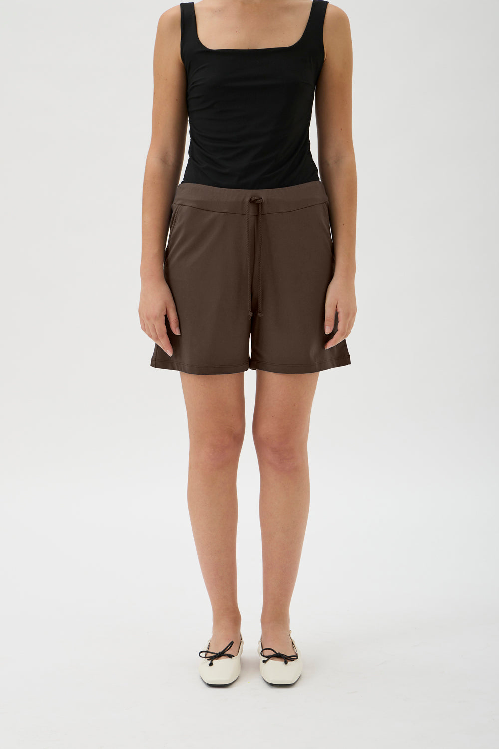 Drawstring Shorts - 458S Nair Cioccolato