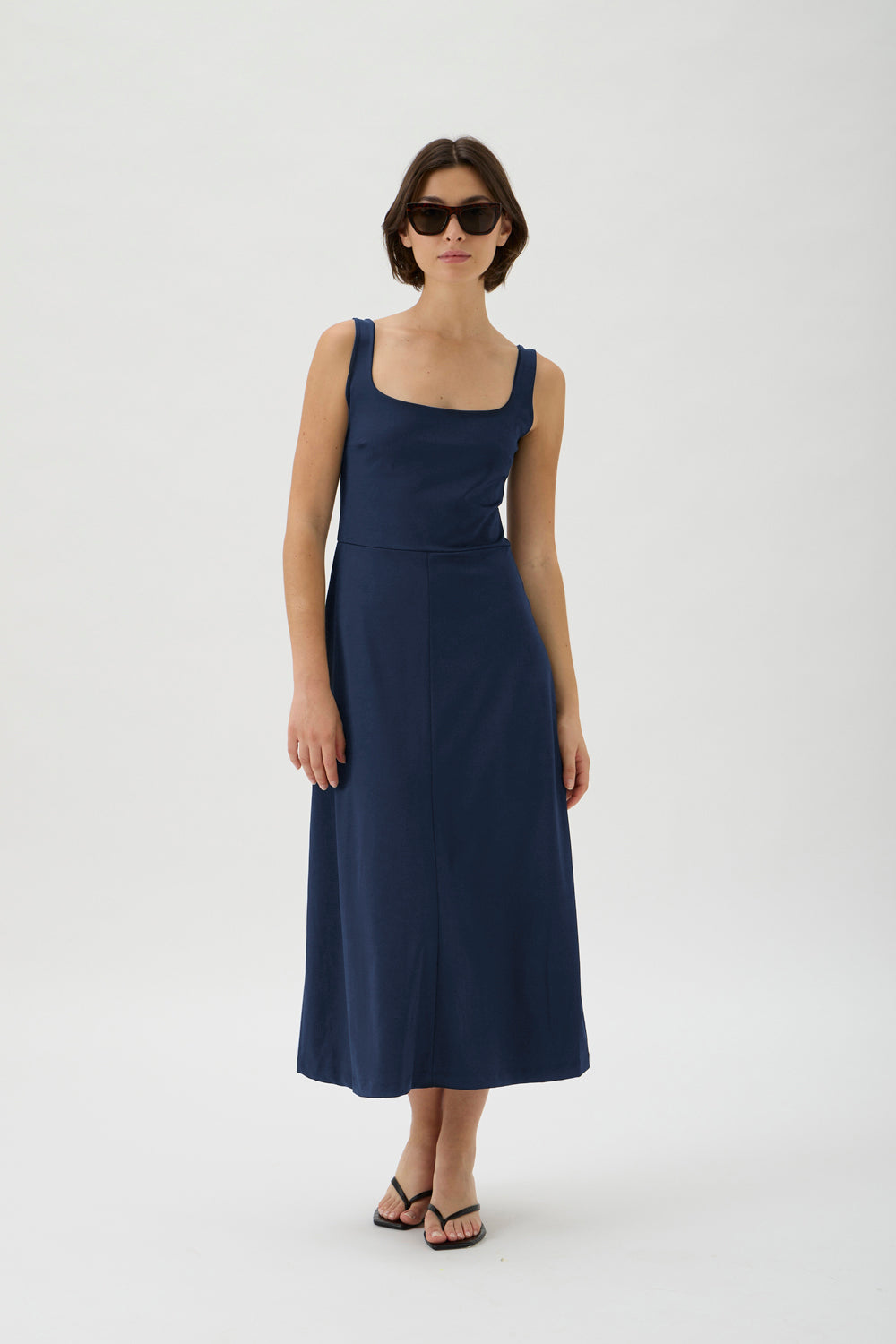 Dress Flared Skirt - 9518 Nair Blue Crew