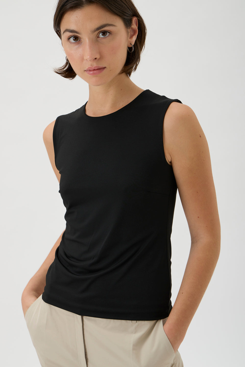 Blouse No Sleeves – Nilo 1182 BLACK
