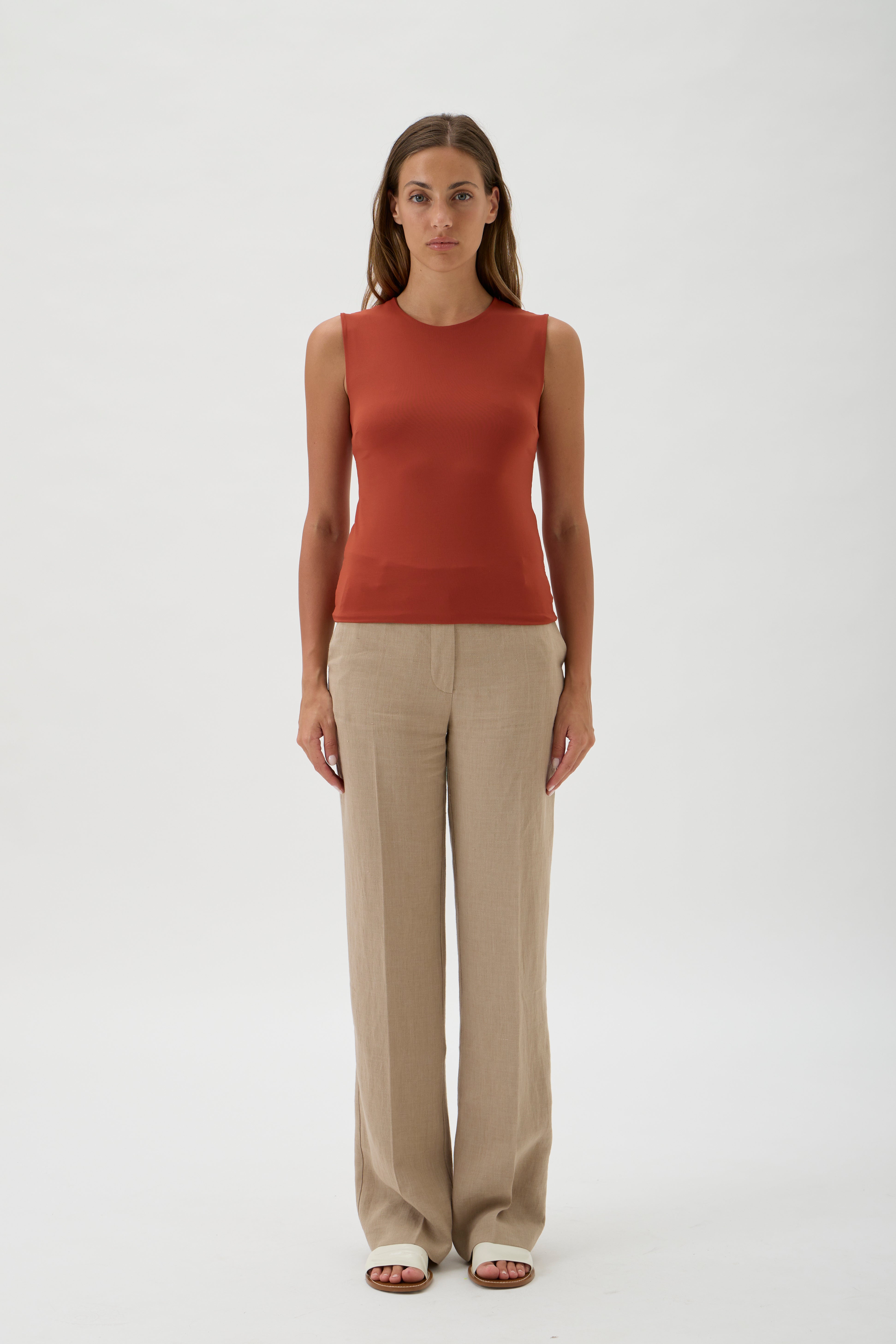 Blouse No Sleeves – Nilo 1182 Terra Rossa