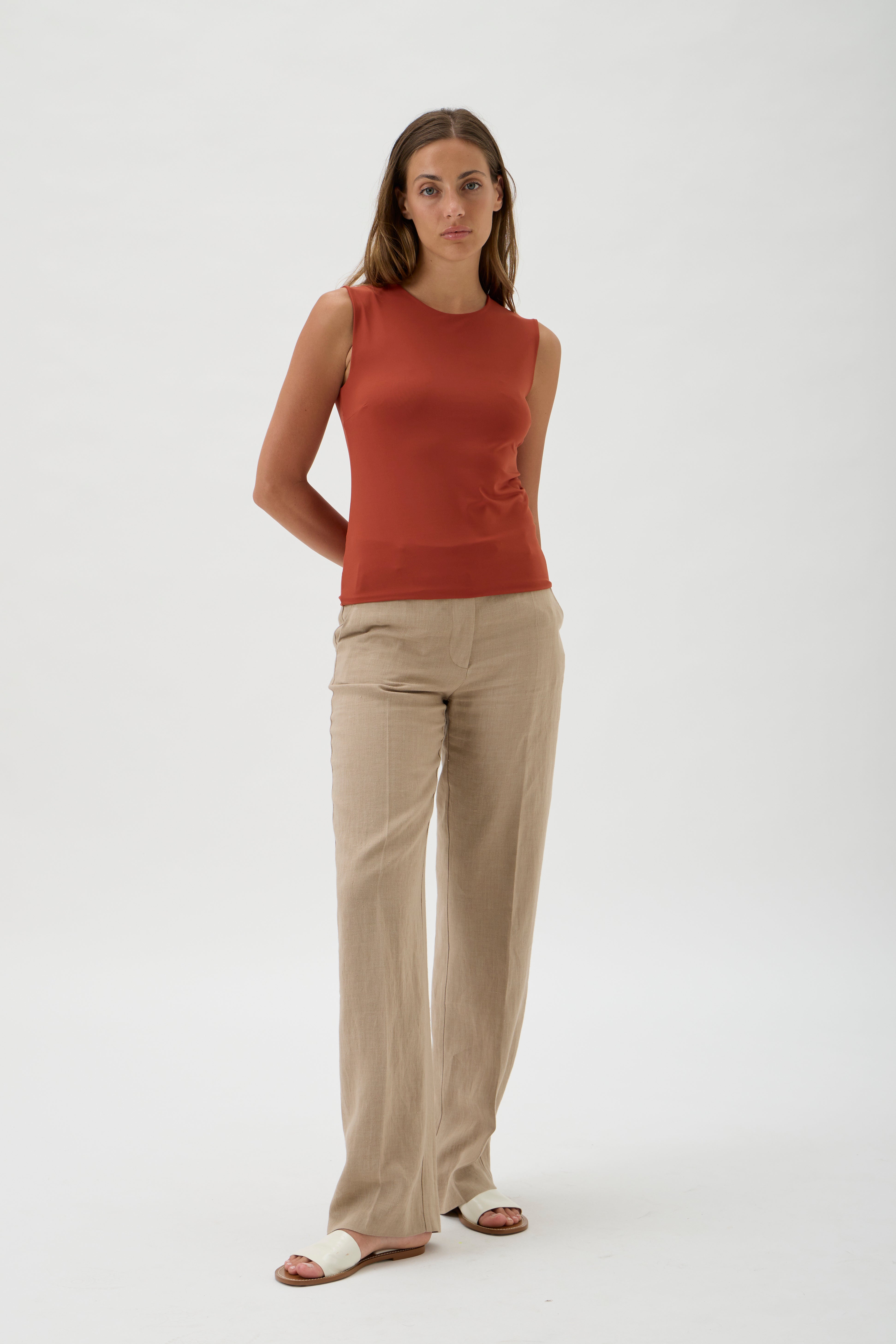 Blouse No Sleeves – Nilo 1182 Terra Rossa