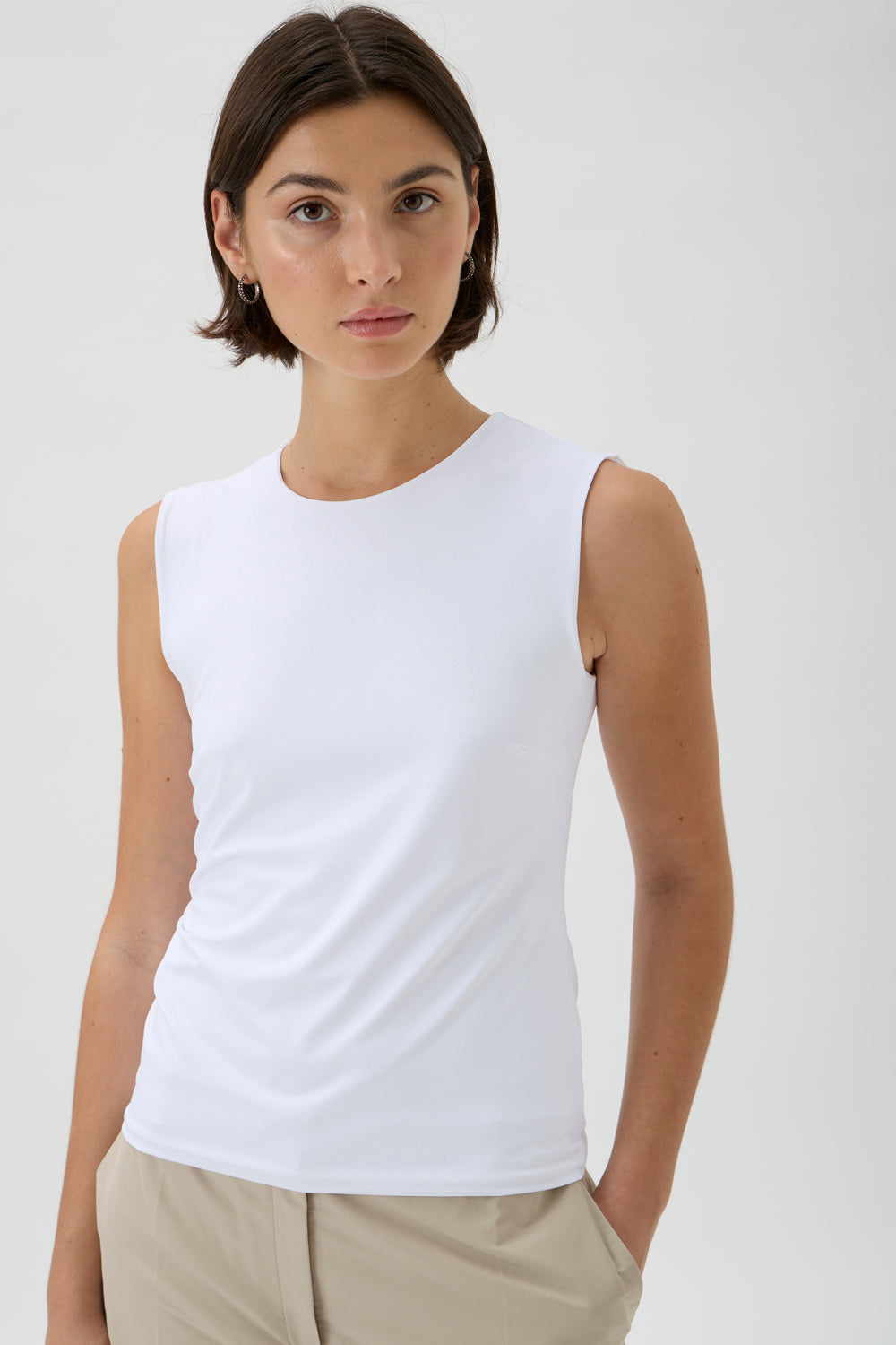 Blouse No Sleeves – Nilo 1182 WHITE