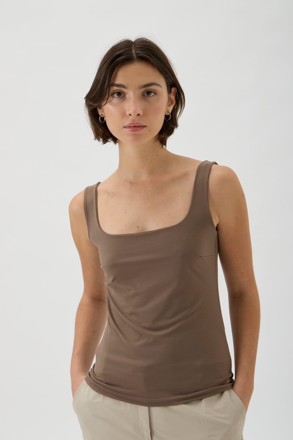 Classic Tank top - Nilo 149 Nocciola