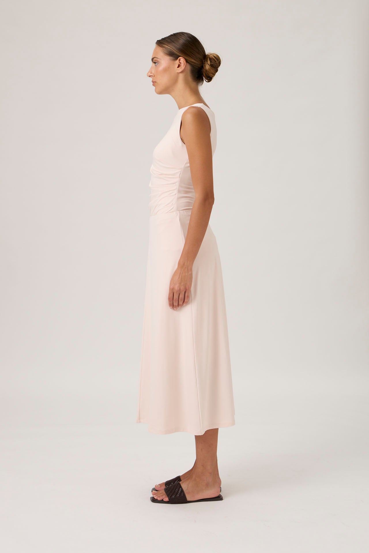 Mid-Length A-Line Skirt - Cipria