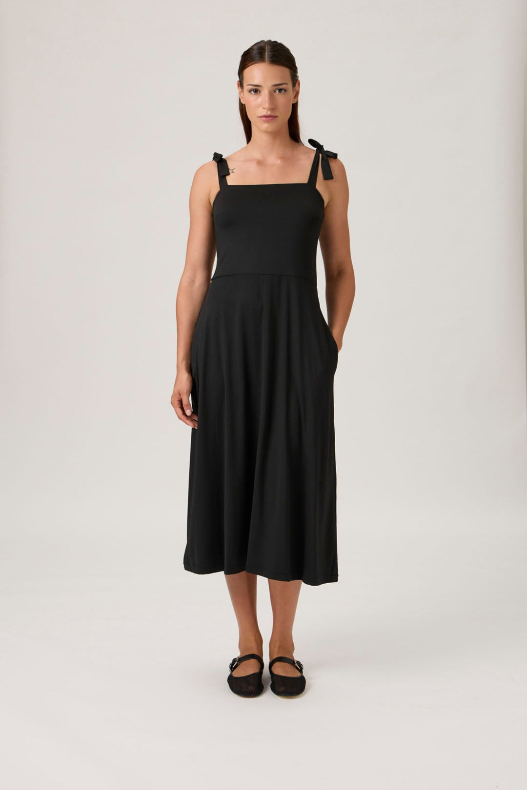 Tie-Strap Dress - 9494 Black