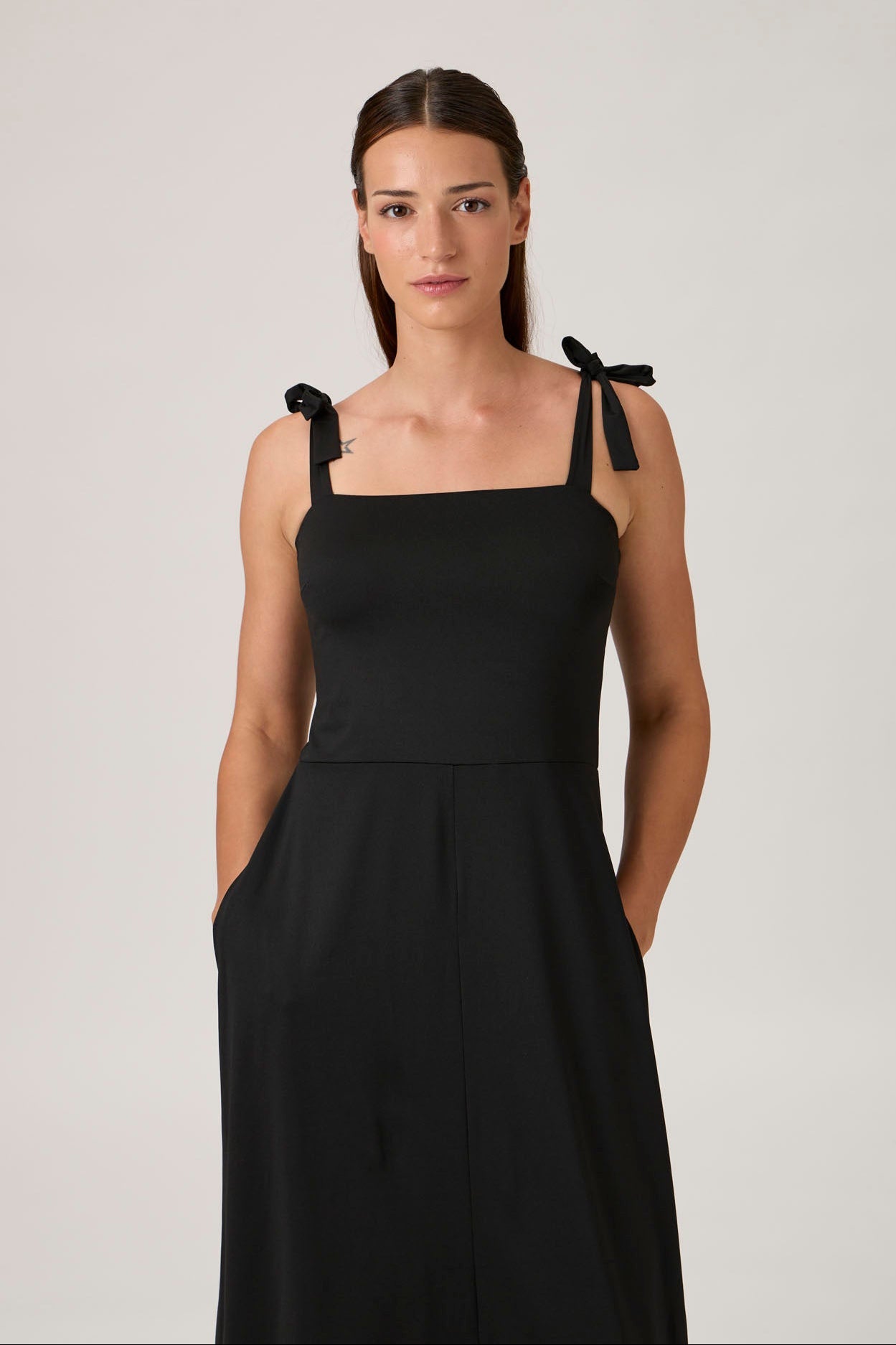 Tie-Strap Dress - 9494 Black
