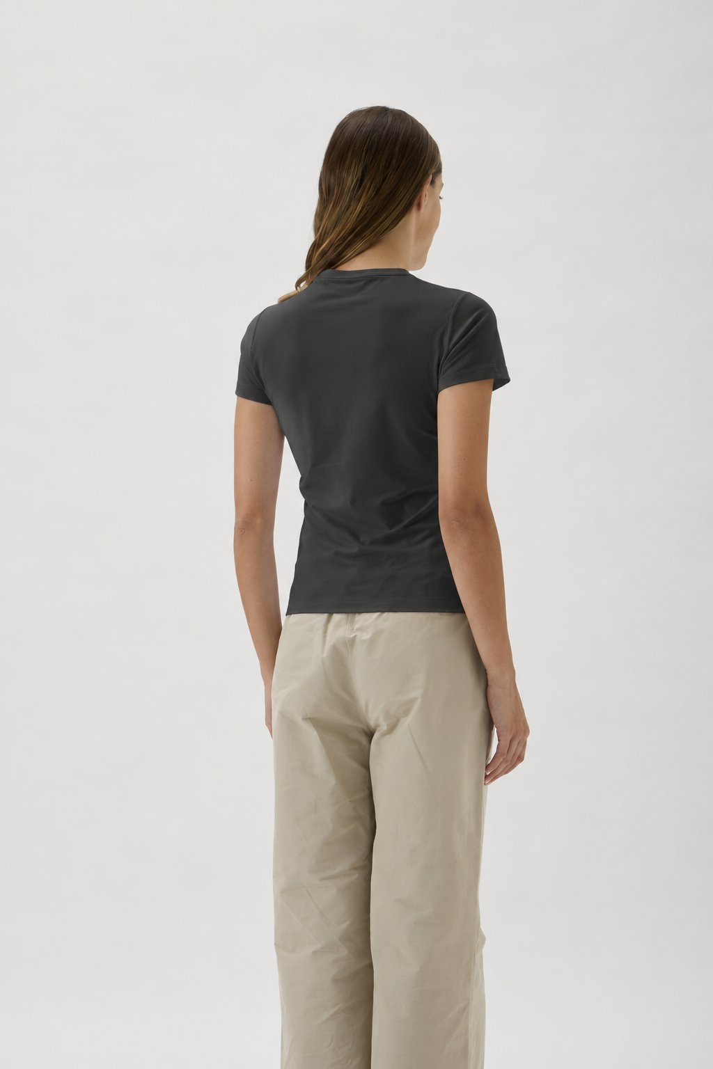 Short Sleeved Fitted T-shirt In Nilo - 1002 Black