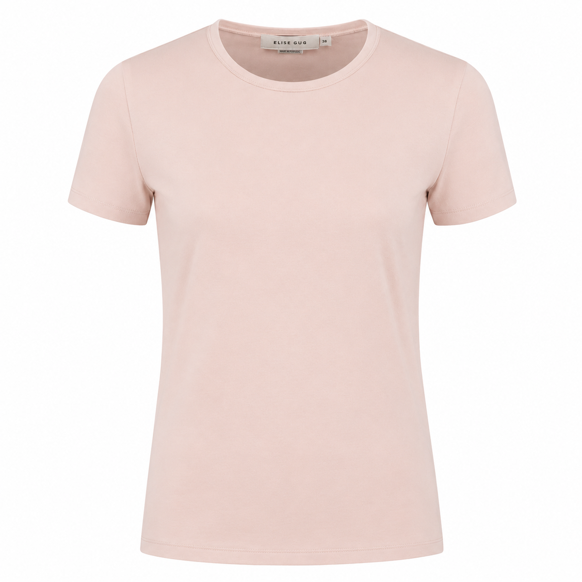 Short-Sleeve Fitted T-Shirt in Nilo – Cipria