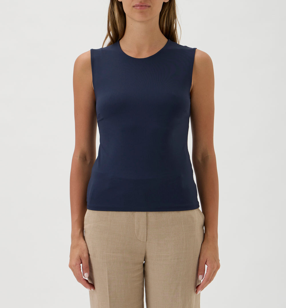 Blouse No Sleeves - Nilo 1182 Blue Crew