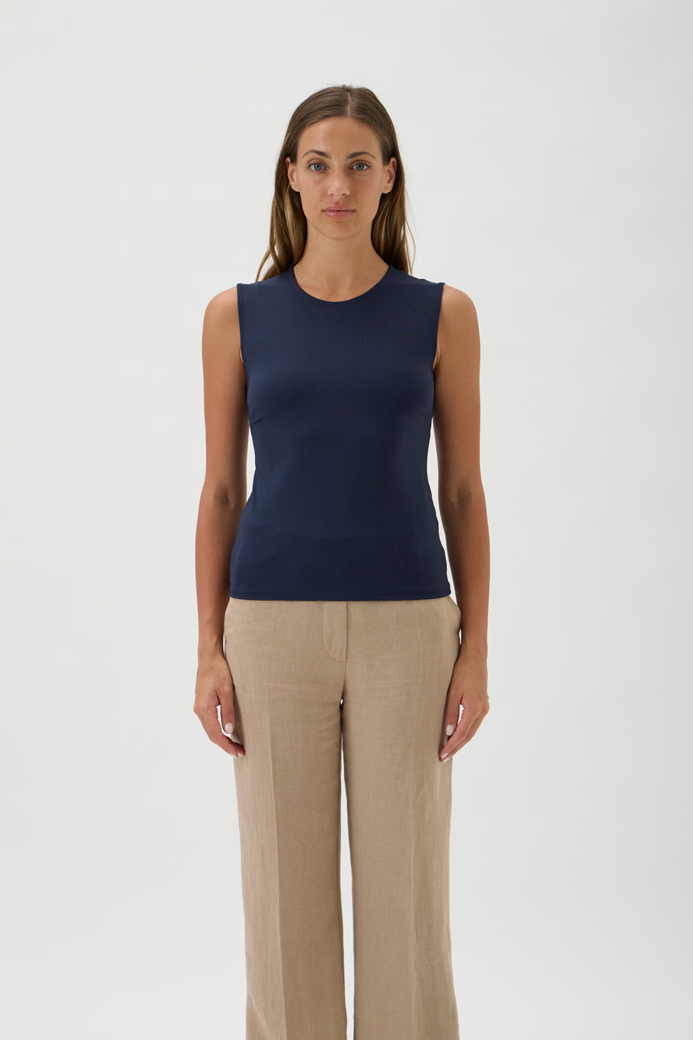 Blouse No Sleeves - Nilo 1182 Blue Crew