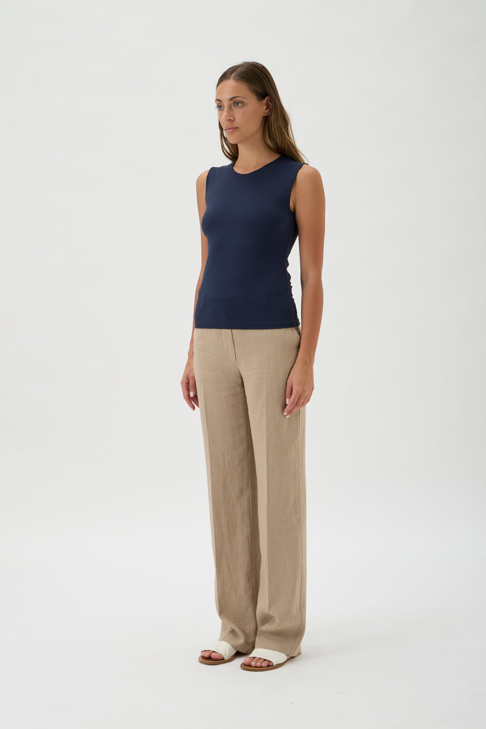 Blouse No Sleeves - Nilo 1182 Blue Crew