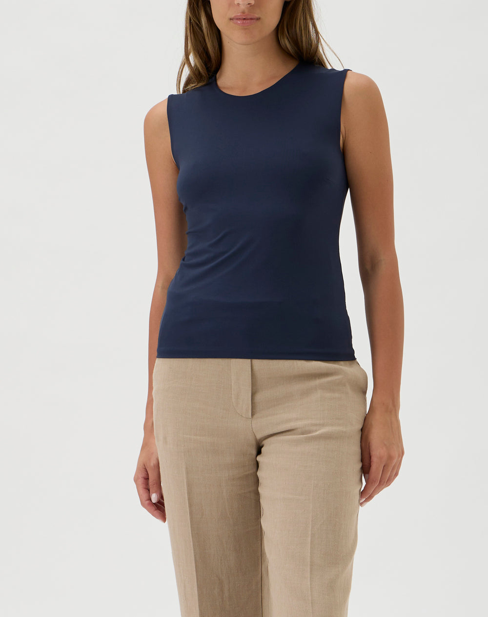 Blouse No Sleeves - Nilo 1182 Blue Crew