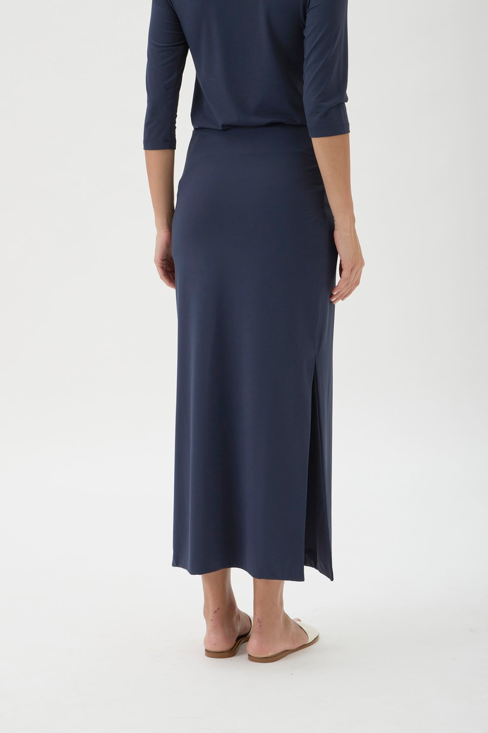 Long Skirt with Slits – Nilo 3326L Blue Crew