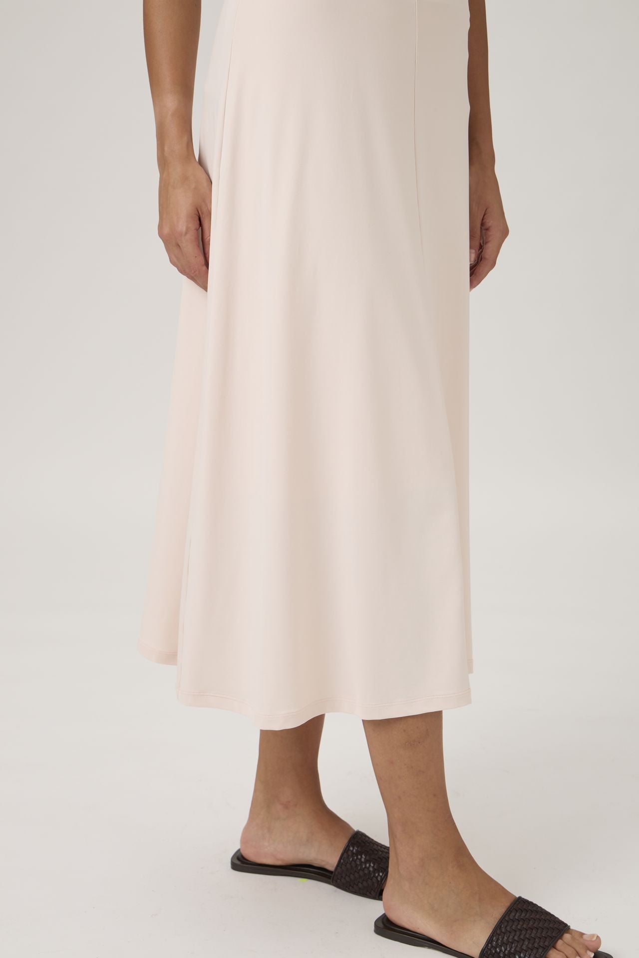 Mid-Length A-Line Skirt - Cipria