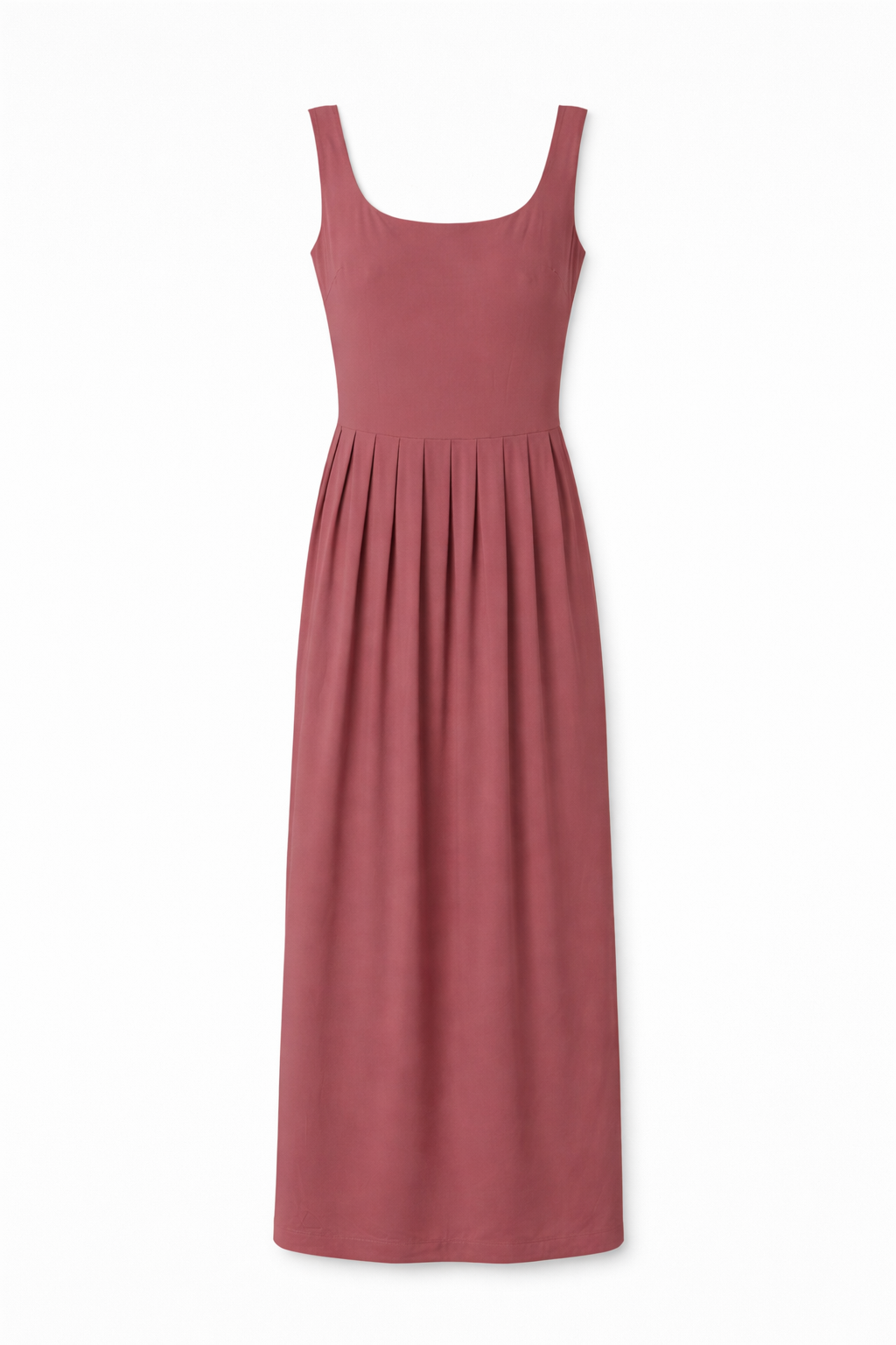 Pleated Tanktop Dress - 9114 Kiss-red