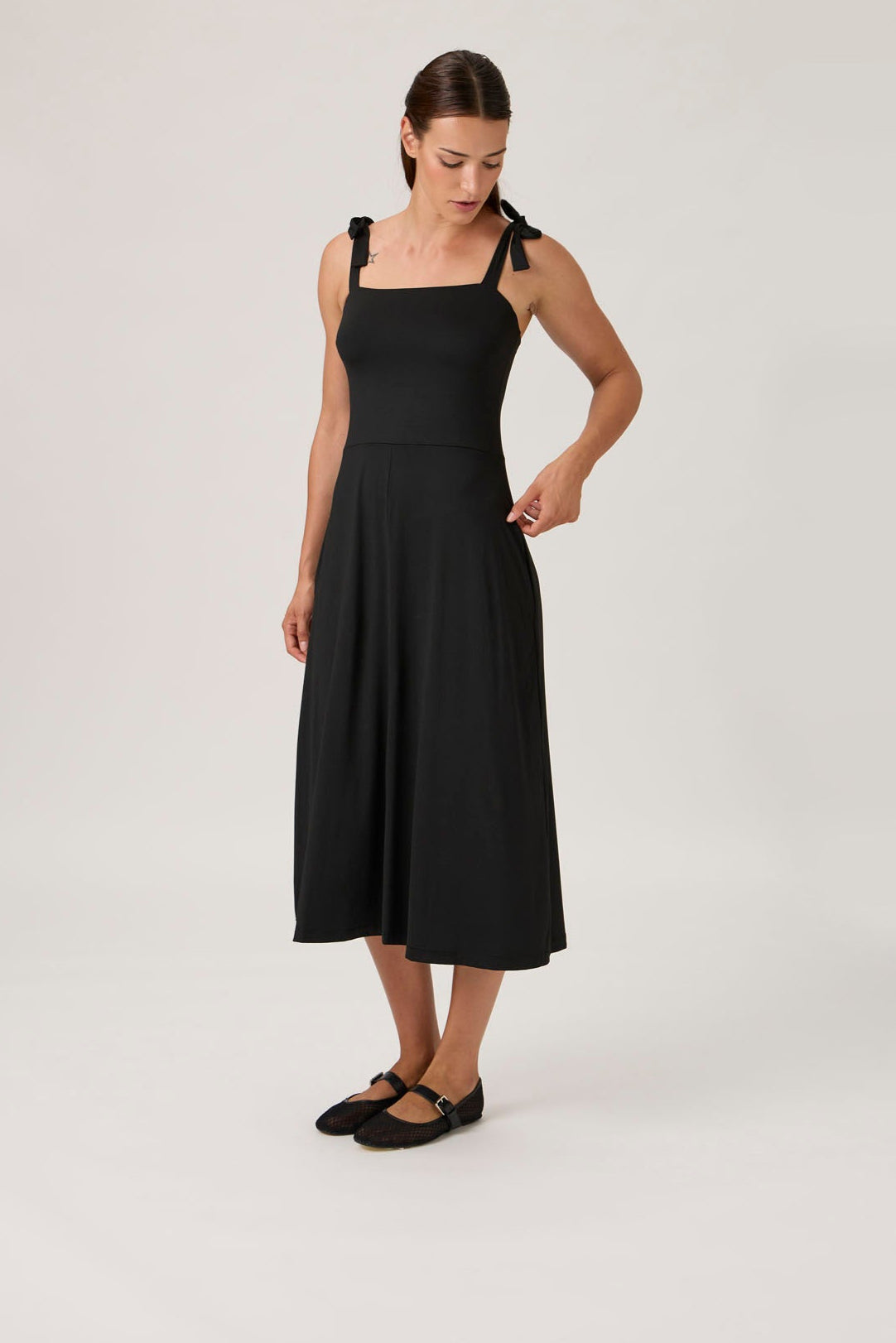 Tie-Strap Dress - 9494 Black