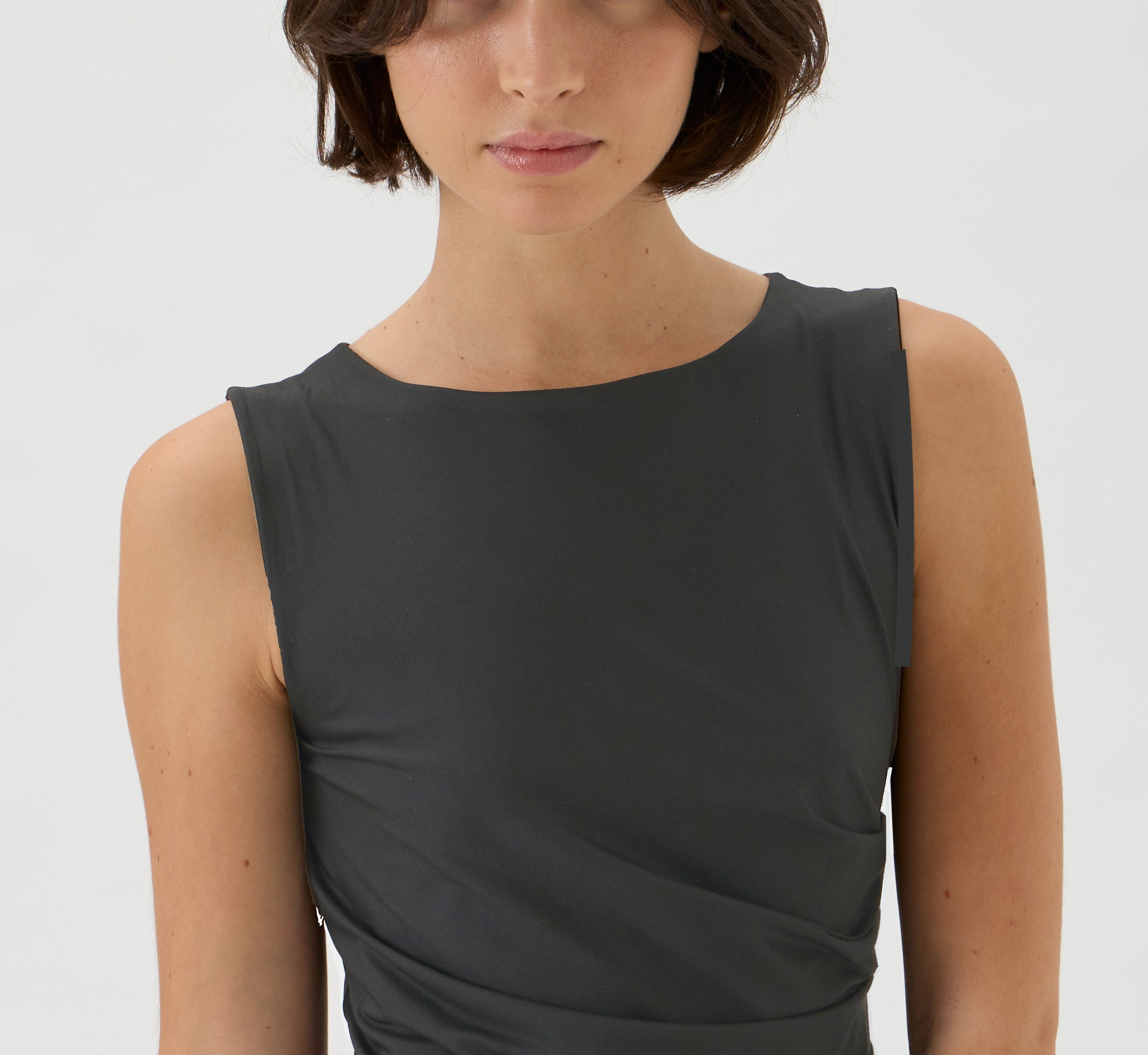 Black Sculptural Nilo Dress | ELISE GUG – model 9513