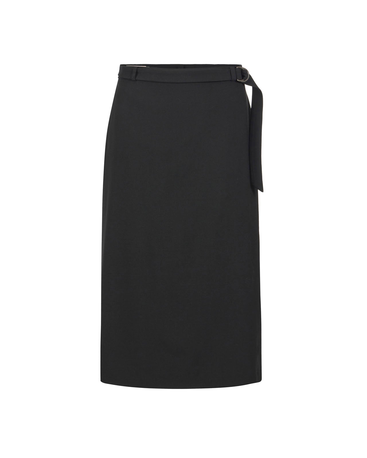 Wool Midi Skirt – 3350 Black