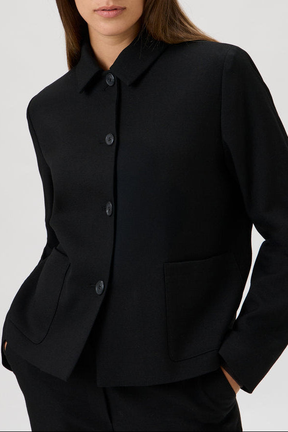 Short Cotton Stretch Jacket – Papabile - 5038 Black