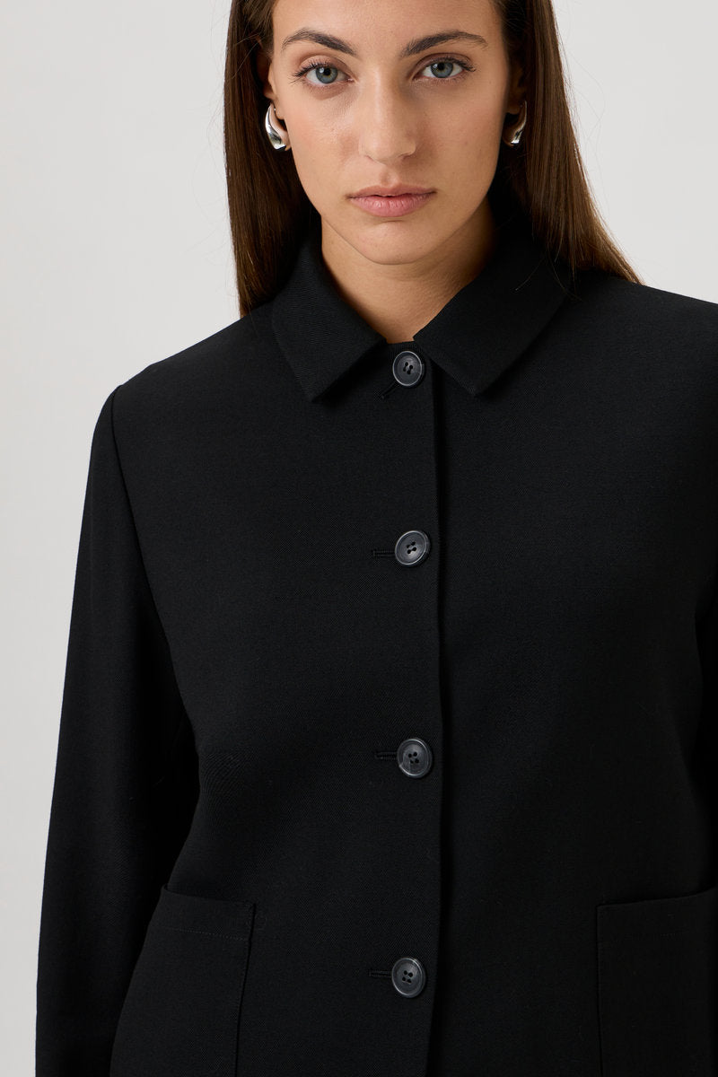 Short Cotton Stretch Jacket – Papabile - 5038 Black