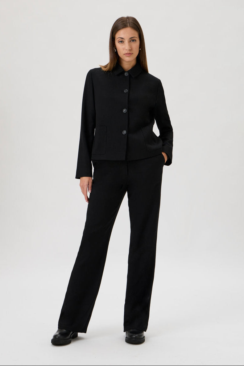 Short Cotton Stretch Jacket – Papabile - 5038 Black