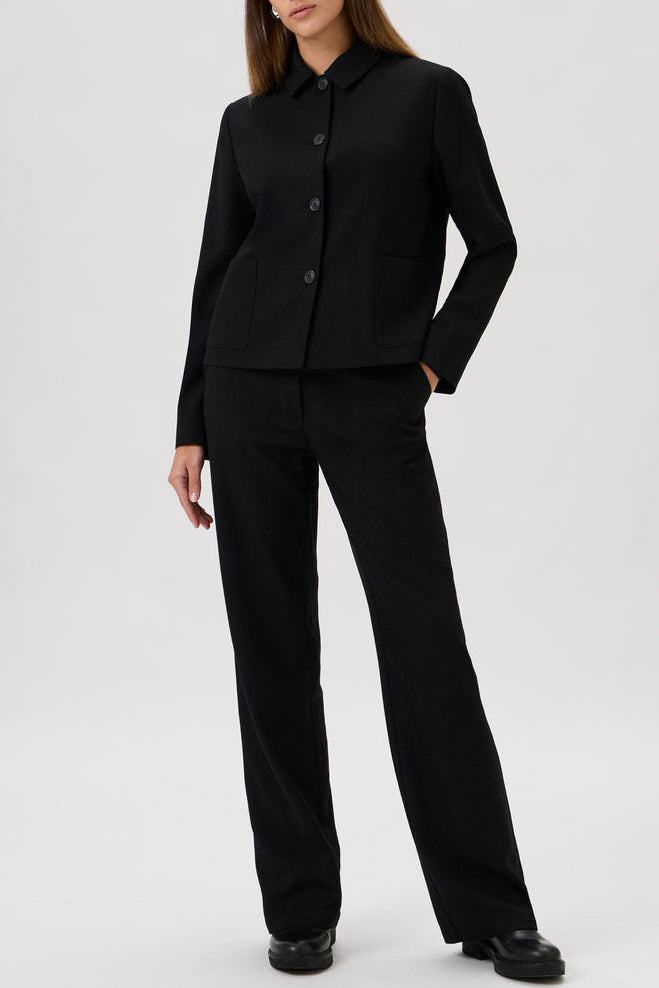 Short Cotton Stretch Jacket – Papabile - 5038 Black